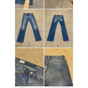 Gap real straight jeans womens sz 25r low rise blue jeans retro Y2K